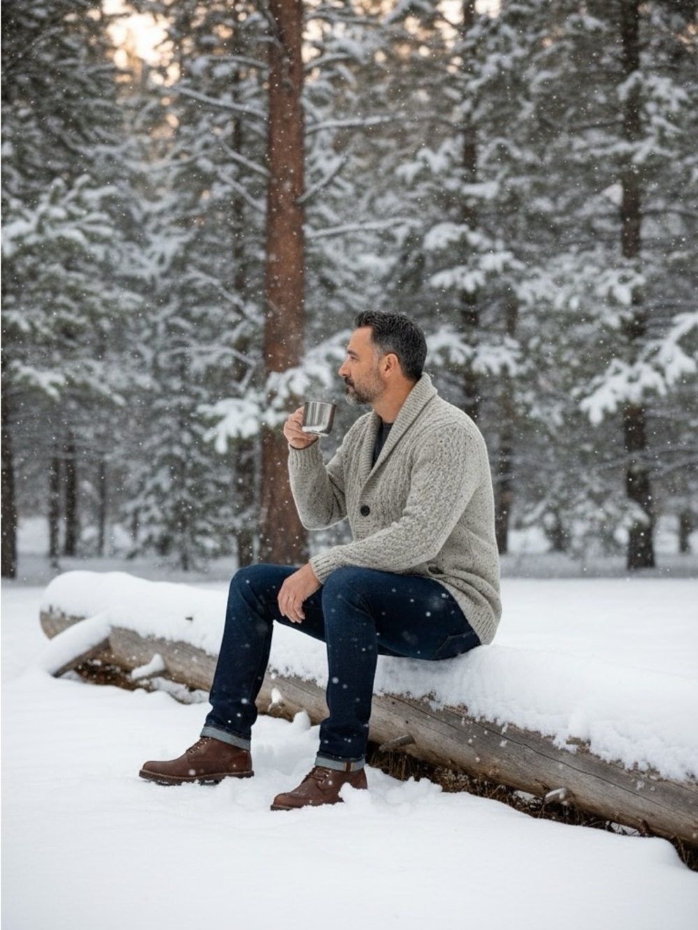 PENDLETON Men's Shawl Collar Cable Knit Cardigan BUT SERIOUSLY UNISEX! 👏🏼 - Picture 2 of 12